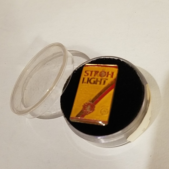 stroh light Other - Vintage Stroh Light Beer enamel pin